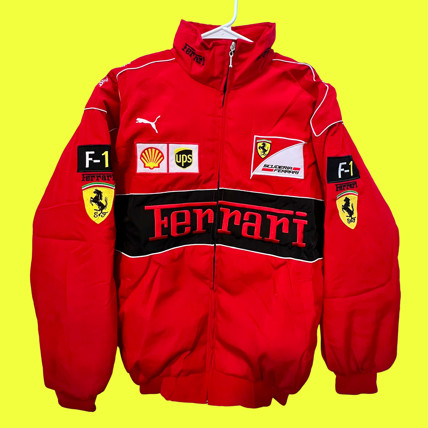 F1 Red Ferrari Racing Jacket ⭐⭐⭐⭐ (4.5/5)