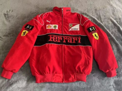 F1 Red Ferrari Racing Jacket ⭐⭐⭐⭐ (4.5/5)