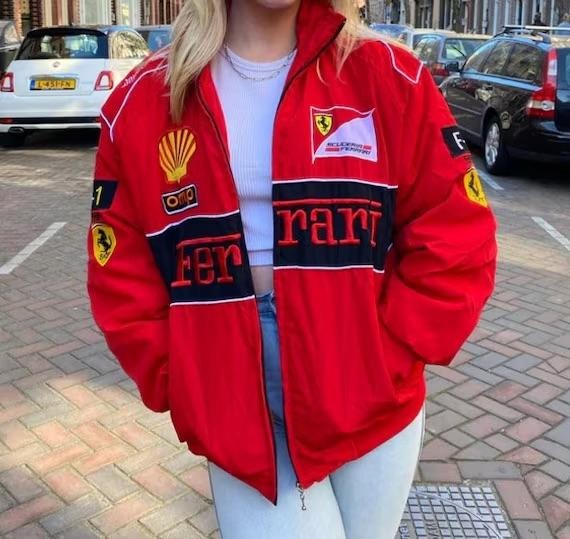 F1 Red Ferrari Racing Jacket ⭐⭐⭐⭐ (4.5/5)